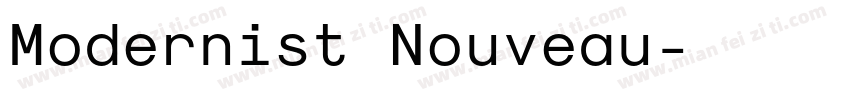 Modernist Nouveau字体转换